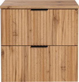 Szafka łazienkowa pod umywalkę nablatową Adel 60 cm, dąb wotan