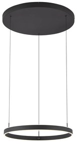 Designerska lampa wisząca czarna z 3-stopniową regulacją ściemniania - Titmus Nowoczesny Oswietlenie wewnetrzne