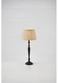 Ciemnobrązowa lampa stołowa z tekstylnym kloszem (wysokość 60 cm) Chocolat – Markslöjd