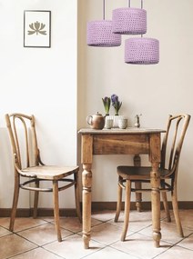 Lampa wisząca COTTON 25 fioletowa BPS KONCEPT