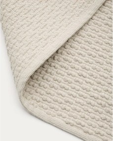 Kremowy dywan z mieszanki bawełny tkany ręcznie 160x230 cm Mascarell – Kave Home