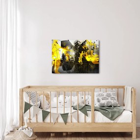 Obraz - Piłka nożna w wielkim mieście (70x50 cm)