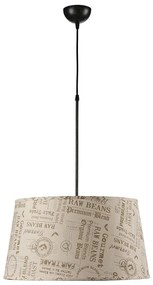 ONLI - Żyrandol na lince MAIDA 1xE27/15W/230V śr. 50 cm brązowy