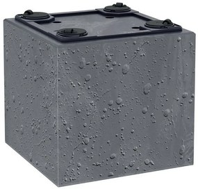 Doniczka SIERRA SQUARE BETON EFFECT 38,5 cm, szary, M