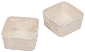 Plastikowe koszyki do organizacji, 12 x 12 x 6 cm, 2 szt.