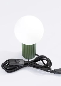 Oliwkowa lampka na biurko T4-R77