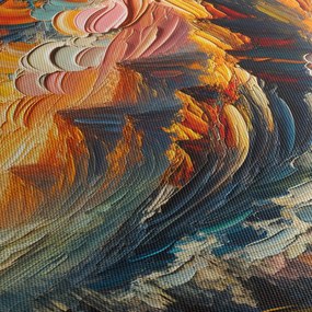 Obraz - Góry oświetlone słońcem (70x50 cm)