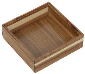 Drewniany organizer na biurko HEDO do szuflady, 15 x 15 x 5 cm