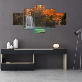 Obraz - Wodospad w Tajlandii (125x70 cm)