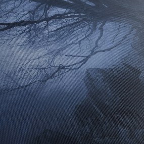 Obraz ciemnego lasu (170x50 cm)