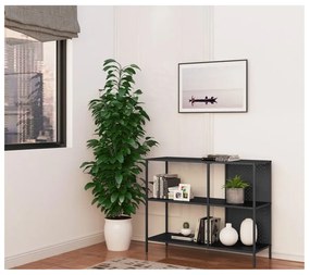 Czarny metalowy regał 100x80 cm Charleston – Støraa
