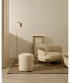 Kremowy puf z materiału bouclé Kaeli – Kave Home
