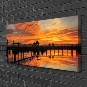 Obraz na płótnie Most wiszący nad Oceanem