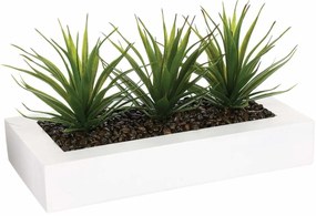 Sztuczne kwiaty w doniczce, aloes