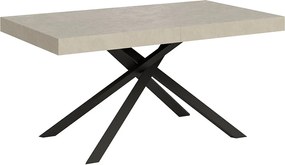 Stół rozkładany 160/264x90 cm Karida kaszmir nogi antracytowe