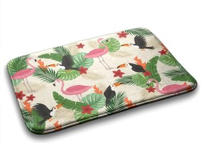 Dywanik do łazienki Dywanik do łazienki Ptaki Flamingi