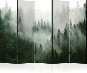 Parawan pokojowy 5-częściowy 225x172 Dwustronny dekoracyjny naturalistyczny skandynawski Mglisty Las Górski