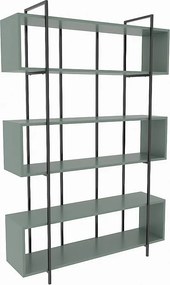 Półka – 120 x 180 x 29,6 cm – Kolor zielony i czarny – Płyta wiórowa pokryta melaminą