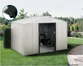 Metalowy domek ogrodowy Nebraska - 5,29 m² z rynną