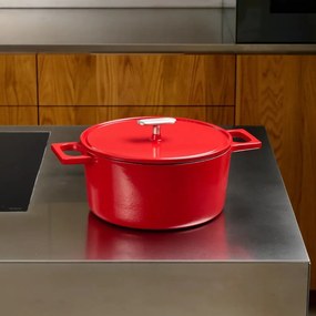 Garnek żeliwny z pokrywką odpowiedni na indukcję 5,5 l Mattia 3.0 – FABINI