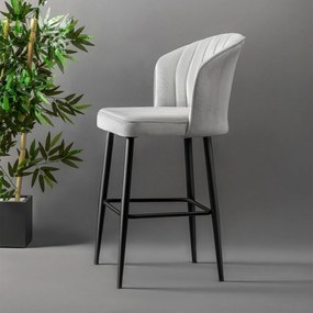 Zestaw krzeseł barowych Rubi Cream and Black, 4 szt., 4 szt.