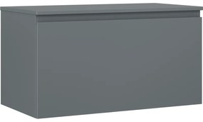 Mexen Orio szafka łazienkowa podumywalkowa 90 cm z blatem, 1 szuflada, grafit mat - 91A10-09047-1-BFC66