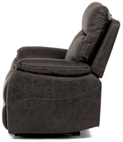 Fotel rozkładany 4092 COF3, vintage, ciemny brąz