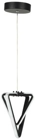 Czarna metalowa lampa wisząca LED ø 20 cm Baris – Squid Lighting