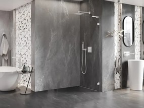 Mexen Lunar L ścianka prysznicowa Walk-in prawa 120 x 200 cm, transparent 8 mm, biała - 830L-120-000-20-00-P