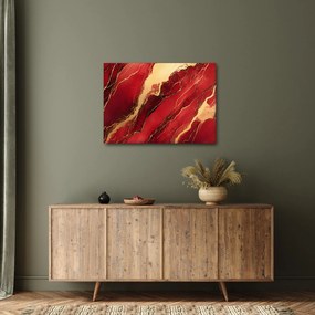 Obraz - Czerwono-złoty marmur (70x50 cm)