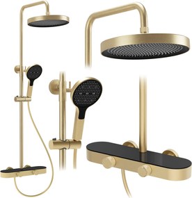 Zestaw Prysznicowy REA Creo Złoty szczotkowany