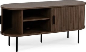 Szafka RTV do Salonu Dwudrzwiowa TRISH 120 cm Orzech Japandi