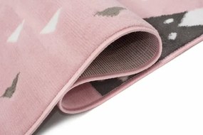 Różowy dziecięcy dywan w misie koala 60cm D8-Z28