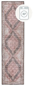 Różowy chodnik odpowiedni do prania 60x230 cm Briony Traditional – Flair Rugs