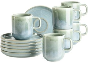 Mäser Zestaw filiżanek do espresso z spodkamiCordelia Atacama Green, 6+6 szt.