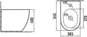 Mexen Lena bidet stojący, biały - 36225200