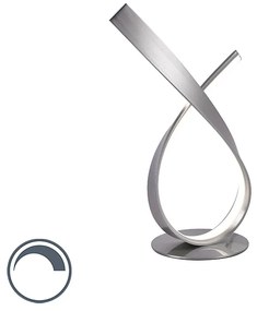 Designerska lampa stołowa ze stali z wbudowanym LED i ściemniaczem - BelindaDesignerski Oswietlenie wewnetrzne
