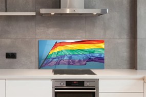 Panel szklany do Kuchni Barwna Flaga