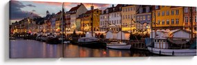 Obraz - Nyhavn, Kopenhaga (170x50 cm)