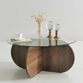 Stolik kawowy Bubble Walnut