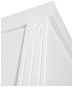 Biała szafa dziecięca 139x199 cm Maxi – Roba