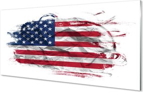 Szkło do Kuchni na Ścianę Amerykańskie Gwiazdy i Pasy