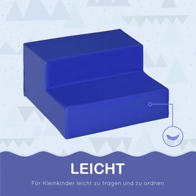 HOMCOM Miękkie klocki 4 klocki z pianki gigantyczne klocki sztuczna skóra kolorowe