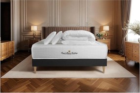 Kompletny zestaw lózka - materac 200x200 cm + Sprezyna skrzyniowa z listwami (w zestawie) + 2 poduszki Koldra - Windsor