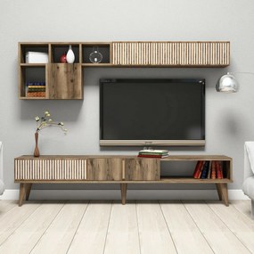 Ściana telewizyjna Milan Walnut