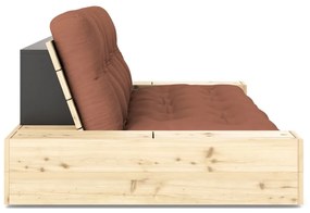 Ceglasta rozkładana sofa 244 cm Base – Karup Design