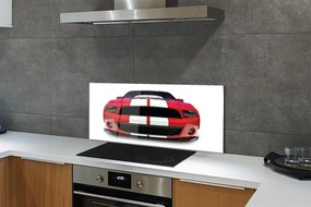 Panel szklany do Kuchni Czerwone Auto Sportowe