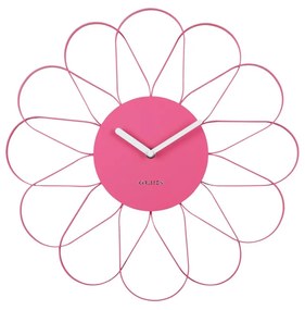 Karlsson 5975BP designerski zegar ścienny różowy, średnica 40 cm