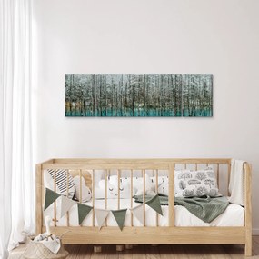 Obraz - Turkusowy staw, Biei, Japonia (170x50 cm)