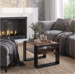 Stolik kawowy drewno antyczne 65.6x55.8x46.2 helm